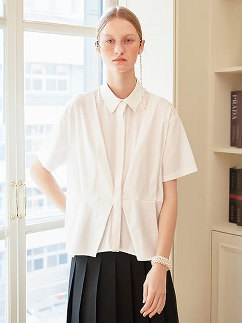 [LINE] Minimal Inverted Collar Shirts