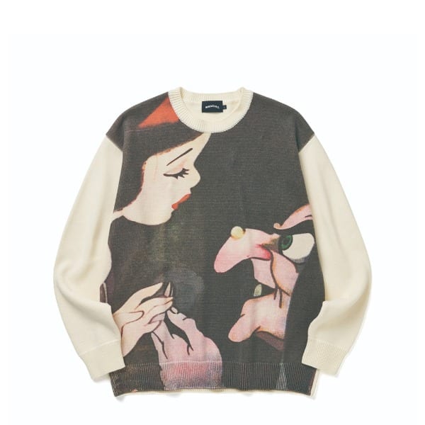 SNOW WHITE KNIT SWEATER