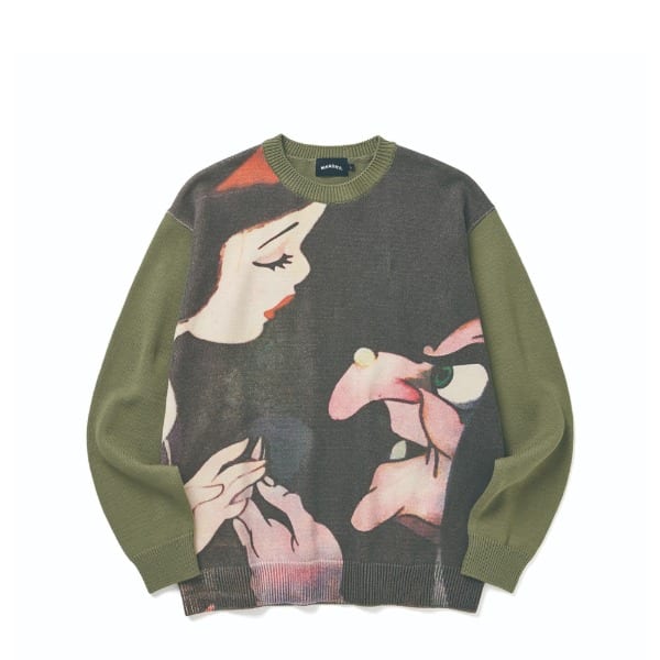 SNOW WHITE KNIT SWEATER