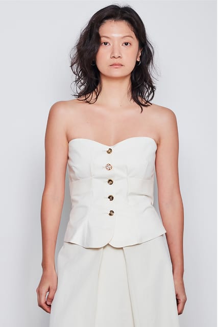 Marine Bustier - Ivory
