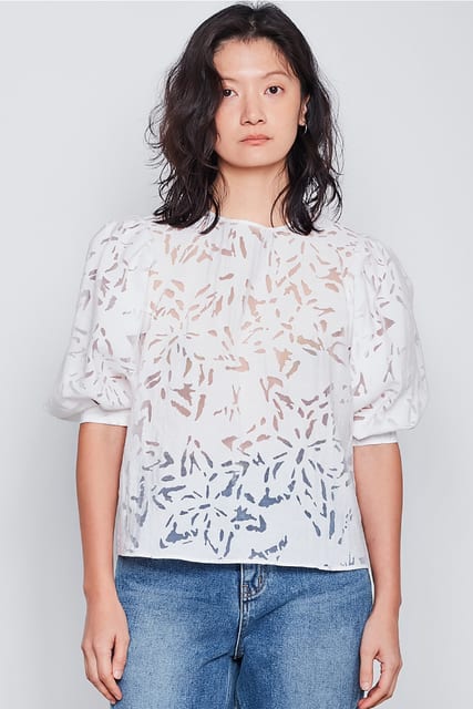 Shadow Blouse - White