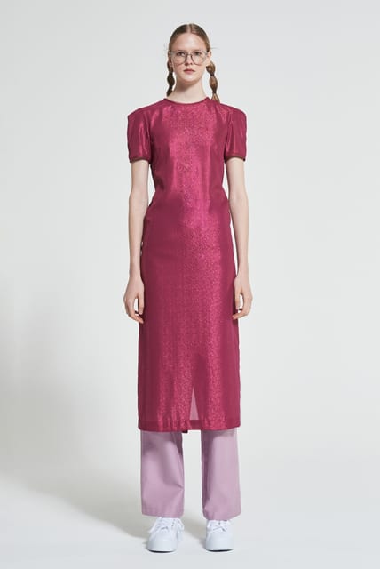 Pearly Slim Dress Pink WBAFOP010PK