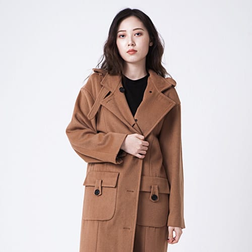 (주문제작!) 분더가이스트 캐시미어 오버핏 지퍼 코트