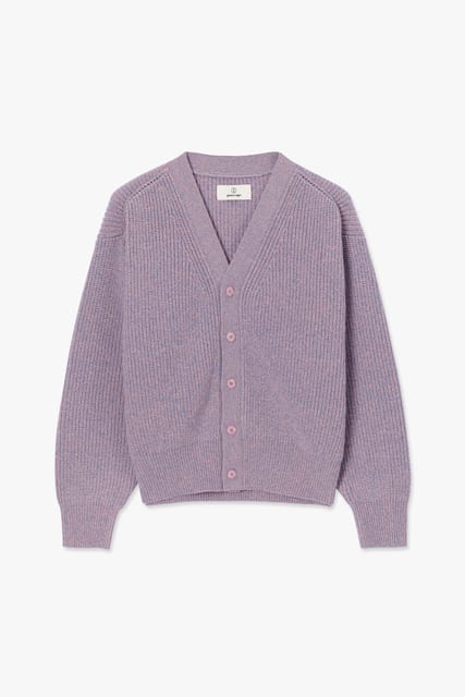 Rover Wool Cardigan 01-2, Indigo Pink