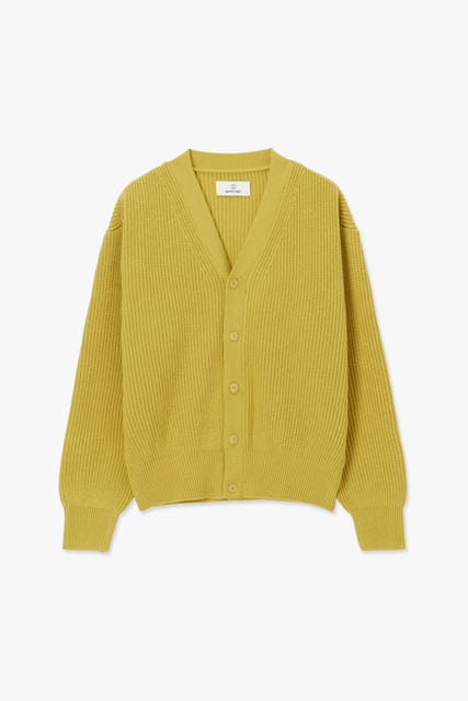 Rover Wool Cardigan 01-2, Lime