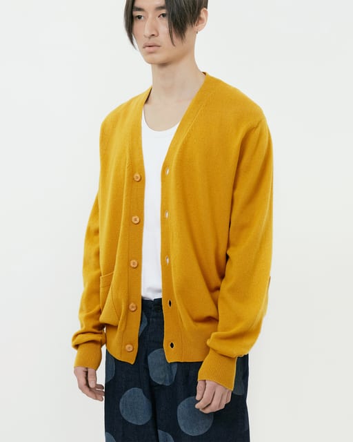 Rover Wool Cardigan 02-2, Mustard