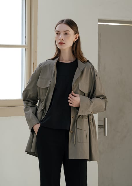 KHAKI CARGO JACKET