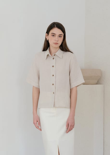 LINEN BASIC SHIRT_BG