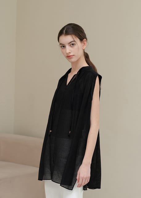 PLEATS SUMMER BLOUSE