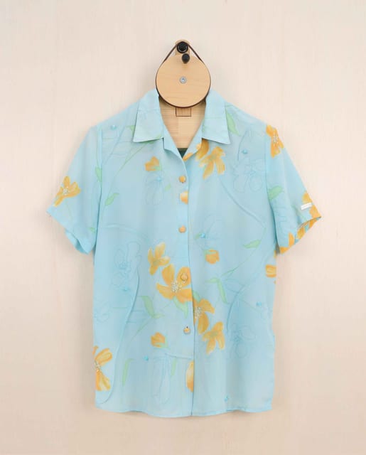 Flying Flowesr Hand-beaded Shirts