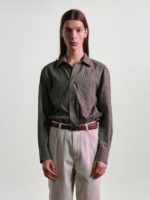 WRINKLED CHECKERED SHIRT