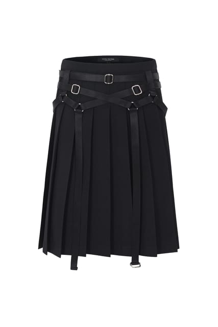 BONDAGE PLEATS SKIRT