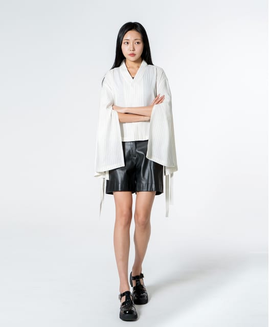 Linnen manteau jacket(jeogory)