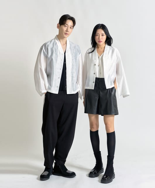 Manteau jacket(jeogory)-traditional fabric